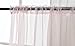 KEQIAOSUOCAI 2 Pieces Baby Pink Girls Room Sheer Curtains for Nursery Kids Rod Pocket Sheer Voile Panels Drapes for Wedding Party Bedroom Living Room 52Wx84L Set of 2