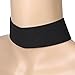 Tpocean 3 PCS Fancy Black Grey and Pink Thick Women's Choker Necklace Set for Girls