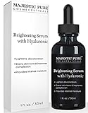 Skin Brightening Serum with Hyaluronic Acid by Majestic Pure - Lighten Discoloration - Evens Skin Tone & Improves Complexion