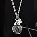 Yesido. Wish Necklace Dandelion Seed Necklace Floating Charms Pendant Necklace Glass Pendant Gift