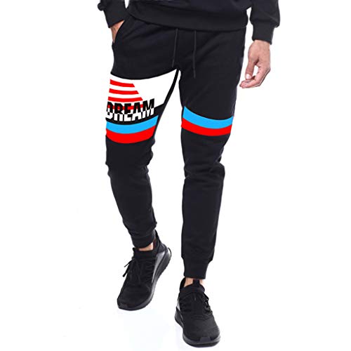 PLENTOP Men's Activewear,Shorts for Men Casual, Men's Splicing Printed Overalls Casual Pocket Sport Work Casual Trouser Pants