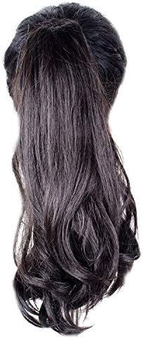 Baal Synthetic Hair Ponytail Extension For Women And Girls For Daily Wear And Party Wear And Wear On Any Occasions With Free Hair Brush 30 Gram Pack Of 1 (Dark Brown (M11))