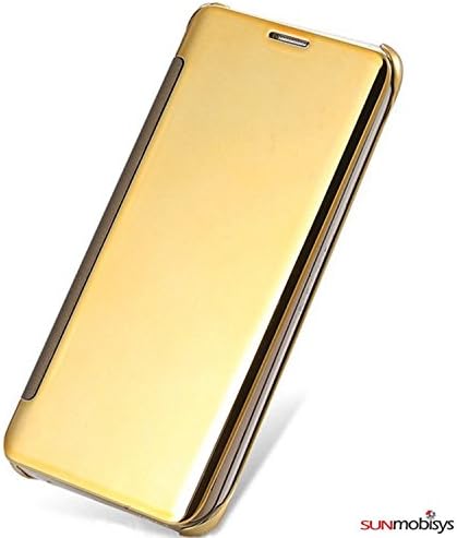 Sun Mobisys Clear View Flip Cover for G5 Gold Mirror