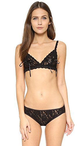 Hanky Panky Women's Signature Lace Peek-a-Boo Bralette 487831 Black Bra SM