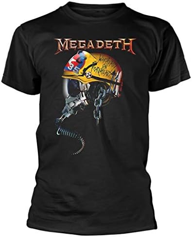 Megadeth 'Full Metal Vic Helmet' (Black) T-Shirt