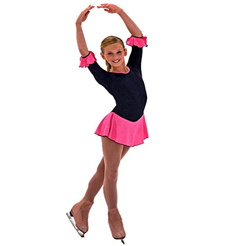Chloe Noel Black Hot Pink 3 4 Sleeve Skating Dress | Desertcart Jamaica