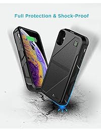 EasyAcc   Funda de carga para iPhone XS y XS y XS (inalámbrica, 5000 mAh, carga recargable)