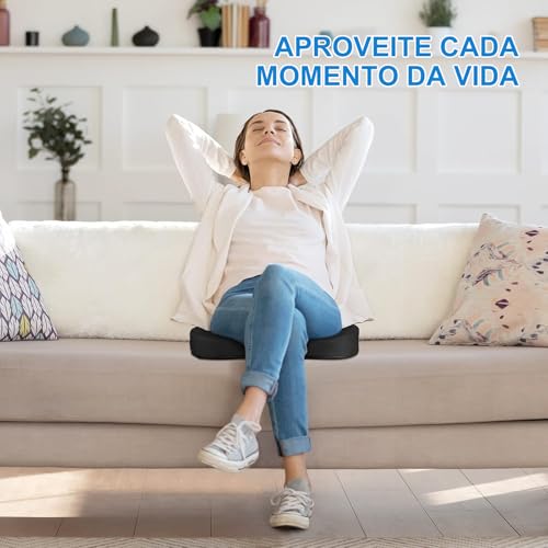 Almofada Cóccix Ortopédica Ergonômica Viscoelastico Espuma para Alívio Nervo Ciático e Hemorroida