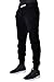 Mens Basic Fleece Jogger Pants, Black, Medium