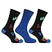 Mens Organic Bamboo Socks With Tetris Design (Pack Of 3)
