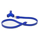 TYLT Y-Charge 2.1A USB Car Charger Dual Port for Charging Two Devices With Lightning Cable for iPhone 5/5C/5S/6/6 Plus - Blue