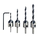 Countersink Drill Bit Set Carpentry Reamer Drill Bit Woodwork 4Pcs