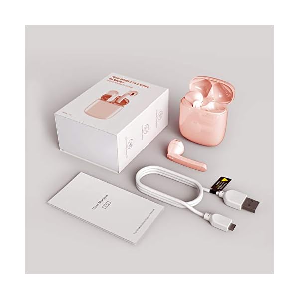 Wireless Headphones,Bluetooth 5.0 Headphones [2020 upgrade] True Wireless Earbuds Built-in Mic, Bluetooth Earphones in…