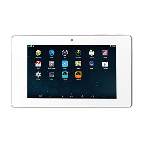 HELMER WiFi Amplifier in Wall, Android Stereo Audio System with 5″ Touch Screen Video Player, White, BM207A