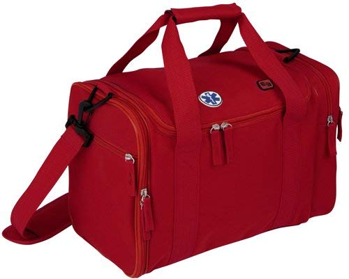 Elite Bags Compact Medical First Aid Bag Red With Multiple Pockets Unkitted