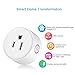 Wifi Smart Plug Smart Socket Works With Alexa Google Home IFTTT Smart Home,WiFi Outlet Remote Control Your Appliances from Anywhere ETL Listed