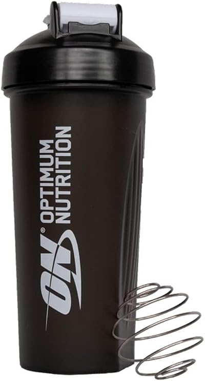Optimum Nutrition Shaker Bottle 600 ml with Stainless Steel Mixing Ball