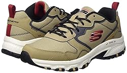 Skechers Men's Walking Sneaker, Taupe Leather Mesh