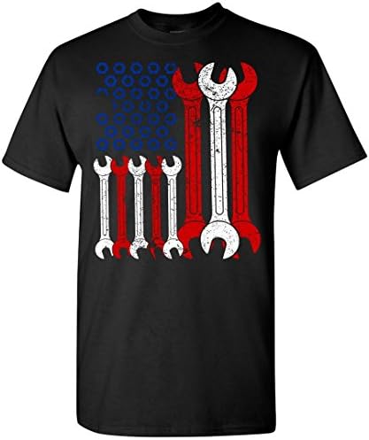 American Flag Mechanic Short-Sleeve T shirt