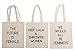 5 Pack Feminist Gifts Canvas Tote Bags with Women Empowering Quotes, 14x12 Inch