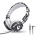 Yomuse C89 Kids Headphones, Wired Headphone with Microphone, On Ear Headphone with Adjustable, Foldable Headphones for School Travel Children Girls Boys Adults (Camo Grey)