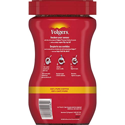 Folgers Classic Roast Instant Coffee Crystals, 12 Ounces Pricepulse