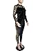 Akmipoem Women's Velour Tracksuit Set Sequin 2 Piece Outfit Long Sleeve Hoodie and Pants Sweatsuit