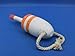 Handcrafted Nautical Decor Wooden Vintage Orange Lobster Trap Buoy 7