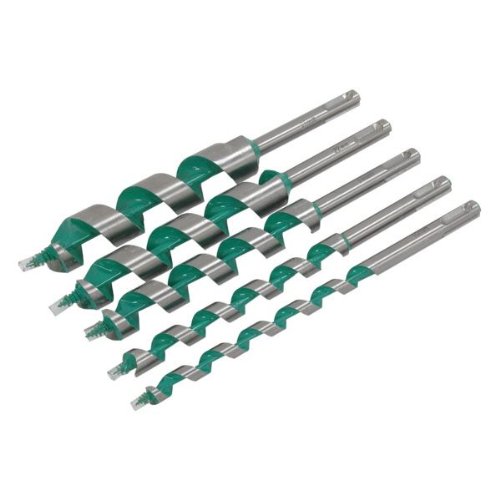 Neilsen CT0645 5pc SDS Auger Drill Set – High-Speed Steel, Efficient Wood Drilling, SDS Shank, Sizes: 10mm to 25mm