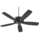 Quorum 140625-69 Transitional 62``Patio Fan from Alto Patio Collection in Black Finish,