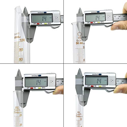 TOOGOO Glass Graduated Measuring Cylinder Set 100Ml 50Ml 25Ml 10Ml With 2 Glass Stirring Rod And 2 Dropper - Thumbnail 4