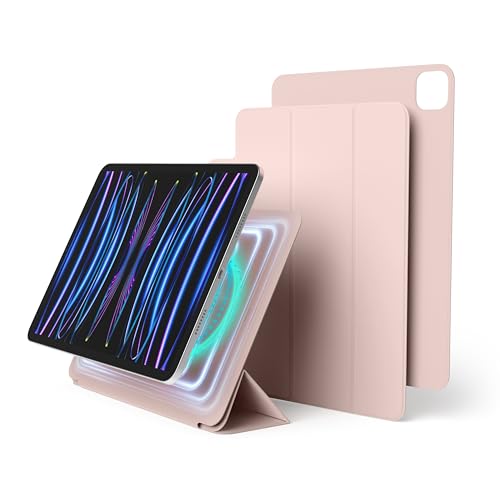 elago Case for iPad Pro 11 inch 4th, 3rd, 2nd Generation - iPad Case with Magnetic Attachment to Metal Materials, Compatible with Apple iPad Pencil and elago’s Pencil case (Sand Pink)