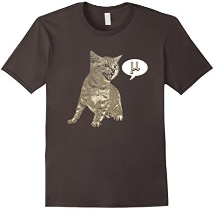 Men's Mu Kitten Funny Math or Engineering Joke T-Shirt XL Asphalt