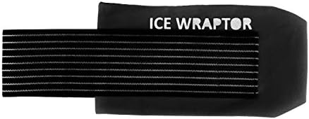 Black Ice Wraptor, Cold Therapy and Compression, Pain Relief from Sore Muscles, for Ice Packs (5” x 10”) ICE Pack NOT Included