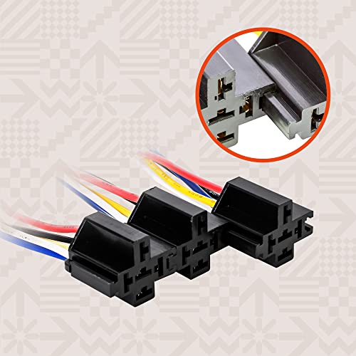 TRUE MODS 6 Pack Bosch Style 5Pin 12V Relay Kit [Interlocking Harness