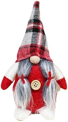 Lookhy Merry Christmas Handmade Santa Cloth Doll Birthday Present For Home Christmas Holiday Decoration Christmas Decoration Christmas Decoration Faceless Doll (#16)