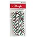 Christmas House Plastic Candy Cane Ornaments, Green, Red and White -6-ct. Packs