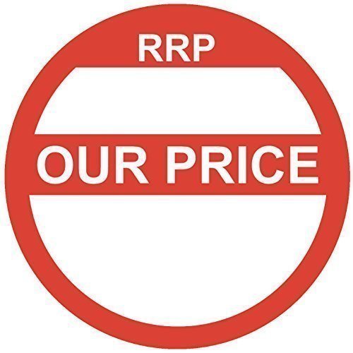Audioprint Ltd. 1000 Pack of RRP/Our Price Stickers Red 25mm - Blank Price Labels