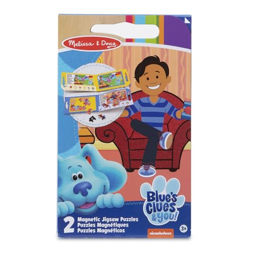Melissa & Doug Blues Clues & You! Take-Along Magnetic Jigsaw Puzzles, Multicolor, 33005