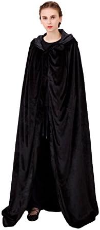 AMG department Black Halloween Hooded Cloaks Robe Costume Cosplay