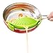 JIKO MAMBO Clip-on Silicone Strainer, Colander & Drainer, Pan Strainer, BONUS FREE Spatula! Pasta, Spaghetti, Ground Beef Grease, Vegetables Strainer, Snap on Bowls,Pots,Pans & Strain