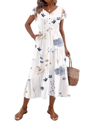 Zeagoo Vacation Dresses Summer Casual Boho Dress