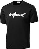Koloa Surf Co. SHARK Logo Athletic All Sport Training T-Shirts-Black/w-XL