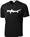 Koloa Surf Co. SHARK Logo Athletic All Sport Training T-Shirts-Black/w-XL