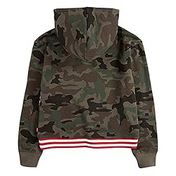 Levi's Girls' High Rise Pullover Hoodie, Olive