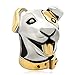 Pugster 22k Gold Silver Cute Puppy Dog Head Animal Bead Fits Pandora Charm Bracelet