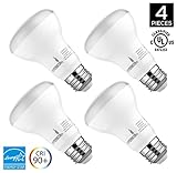 Hyperikon BR20 LED Bulb Dimmable, 8W (50W Equivalent), 3000K (Soft White Glow), CRI 90+, Wide Flood Light Bulb, Medium Base (E26), UL & ENERGY STAR - Great for Kitchen, Family Room, Bathroom (4 Pack)