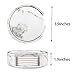 Coasters for Drinks, Set of 6 Round Leather Coasters with Holder Protect Your Furniture (White Marble, Round)