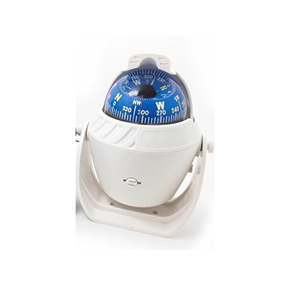 Adjustable-Sea-Illuminated-Pivoting-Marine-Compass-for-Caravan-Truck-Boat-White