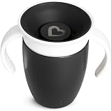 Munchkin Miracle 360 6+ Month 7oz Sippy Cups 2-Pack Black White view 7
